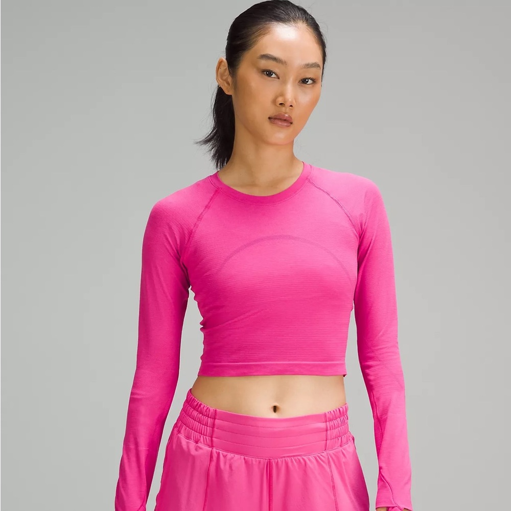 NWOT lululemon Swiftly Tech Cropped Long-Sleeve Shirt 2.0